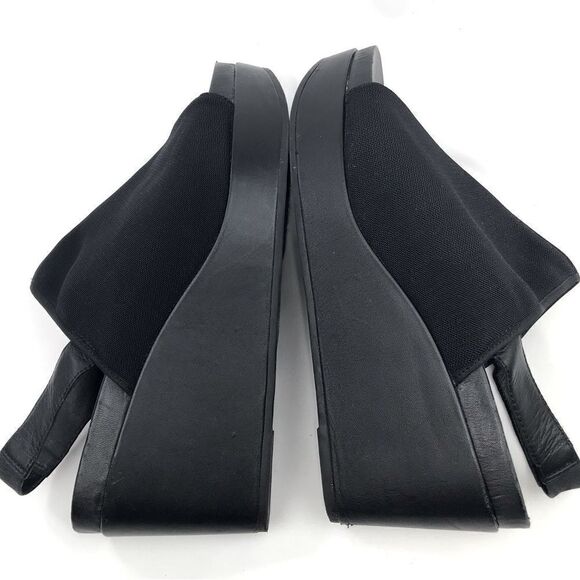 Eileen Fisher Black Wedge Sandals - Picture 5 of 13